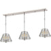 Iuka Brushed Nickel Island Billiard Pendant | theLightShop