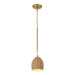 Jace Soft Gold 1 Light LED Mini Pendant Crystorama JAC-10502-SG