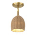 Jace Soft Gold 1 Light LED Semi-Flushmount Crystorama JAC-10502-SG_CEILING