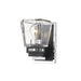 Jackson Chrome Matte Black 1 Light Wall Sconce | theLightShop