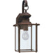 Jamestowne Antique Bronze Outdoor Wall Lantern - Outdoor Wall Sconce