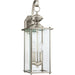 Jamestowne Antique Brushed Nickel LED Outdoor Wall Lantern - Outdoor Wall Sconce