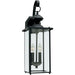 Jamestowne Black LED Outdoor Wall Lantern - Outdoor Wall Sconce