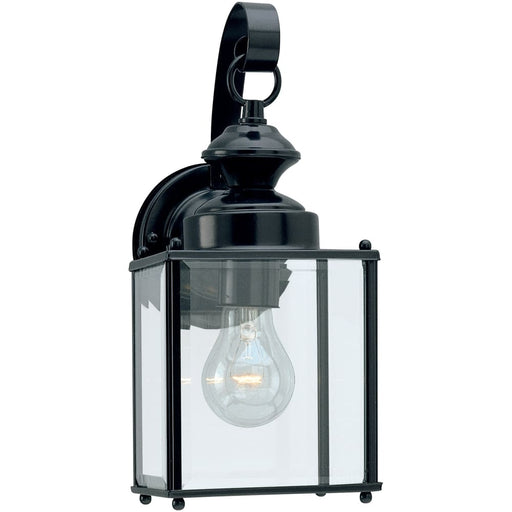 Jamestowne Black Outdoor Wall Lantern - Outdoor Wall Sconce
