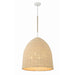 Jasper Matte White 6 Light Chandelier Crystorama JSP-10536-MT