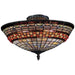 Jewelstone Classic Bronze Semi Flush Mount - Semi-Flushmounts