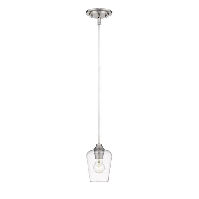Joliet Brushed Nickel 1 Light Mini-Pendant | theLightShop