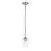 Joliet Brushed Nickel 1 Light Mini-Pendant | theLightShop