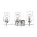 Joliet Brushed Nickel 3 Light Vanity | theLightShop