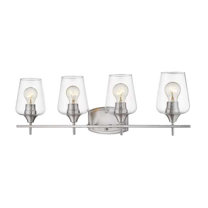 Joliet Brushed Nickel 4 Light Vanity | theLightShop