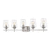 Joliet Brushed Nickel 5 Light Vanity | theLightShop