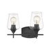 Joliet Matte Black 2 Light Vanity | theLightShop