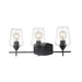 Joliet Matte Black 3 Light Vanity | theLightShop