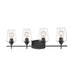Joliet Matte Black 4 Light Vanity | theLightShop