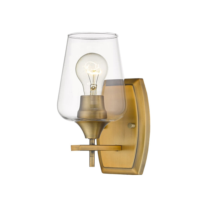 Joliet Olde Brass 1 Light Wall Sconce | theLightShop