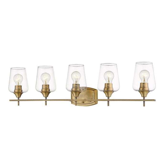 Joliet Olde Brass 5 Light Vanity | theLightShop