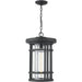 Jordan Black Outdoor Chain Mount Ceiling Fixture | theLightShop