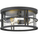 Jordan Black Outdoor Flush Ceiling Mount Fixture | theLightShop
