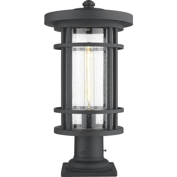 Jordan Black Outdoor Pier Mounted Fixture | theLightShop