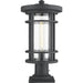Jordan Black Outdoor Pier Mounted Fixture | theLightShop