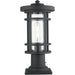 Jordan Black Outdoor Pier Mounted Fixture | theLightShop