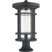 Jordan Black Outdoor Pier Mounted Fixture | theLightShop