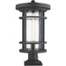 Jordan Black Outdoor Pier Mounted Fixture | theLightShop