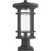 Jordan Oil Rubbed Bronze Outdoor Pier Mounted Fixture | theLightShop