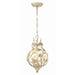 Josie Champagne Green Tea 3 Light Mini Chandelier Crystorama 4845-CT