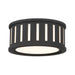 Kendal Black Forged 2 Light Flushmount Crystorama KEN-2200-BF