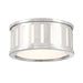Kendal Polished Nickel 2 Light Flushmount Crystorama KEN-2200-PN