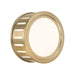 Kendal Vibrant Gold 2 Light Wall Sconce Crystorama KEN-2200W-VG