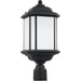 Kent Black LED Outdoor Post Lantern - Outdoor Post Lantern