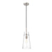 Kira Brushed Nickel 1 Light Cord 13 Inch Pendant Z-Lite 7508P-BN | theLightShop