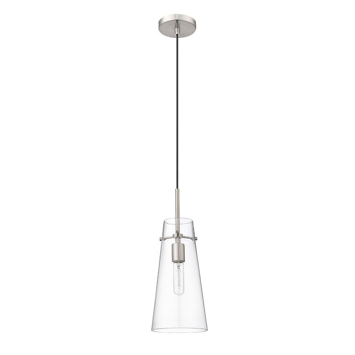 Kira Brushed Nickel 1 Light Cord 13 Inch Pendant Z-Lite 7508P-BN | theLightShop