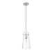 Kira Brushed Nickel 1 Light Cord 13 Inch Pendant Z-Lite 7508P-BN | theLightShop