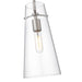 Kira Brushed Nickel 1 Light Cord 13 Inch Pendant Z-Lite 7508P-BN | theLightShop