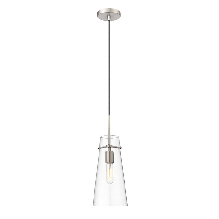 Kira Brushed Nickel 1 Light Cord 13 Inch Pendant Z-Lite 7508P-BN | theLightShop