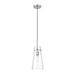 Kira Brushed Nickel 1 Light Cord 13 Inch Pendant Z-Lite 7508P-BN | theLightShop