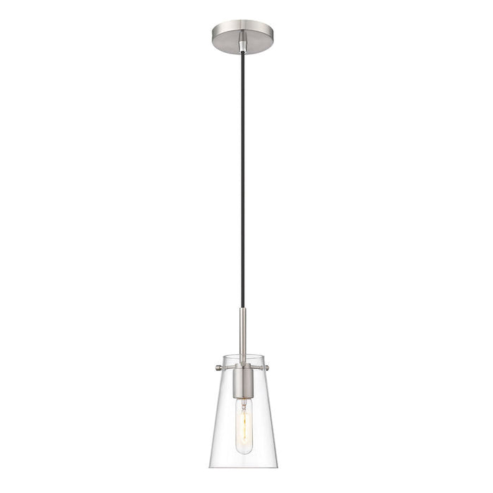 Kira Brushed Nickel 1 Light Cord 8 Inch Pendant Z-Lite 7508MP-BN | theLightShop