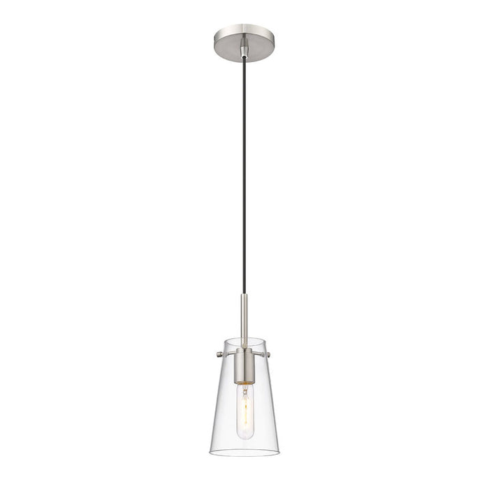 Kira Brushed Nickel 1 Light Cord 8 Inch Pendant Z-Lite 7508MP-BN | theLightShop