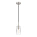 Kira Brushed Nickel 1 Light Cord 8 Inch Pendant Z-Lite 7508MP-BN | theLightShop