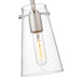 Kira Brushed Nickel 1 Light Cord 8 Inch Pendant Z-Lite 7508MP-BN | theLightShop