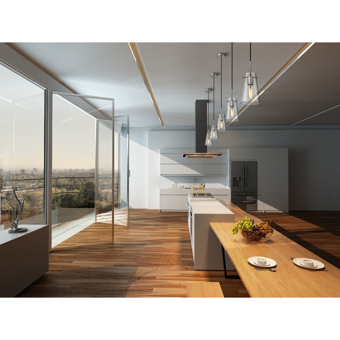 Kira Brushed Nickel 1 Light Cord 8 Inch Pendant Z-Lite 7508MP-BN | theLightShop