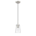 Kira Brushed Nickel 1 Light Cord 8 Inch Pendant Z-Lite 7508MP-BN | theLightShop