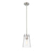 Kira Brushed Nickel 1 Light Rod 8 Inch Pendant Z-Lite 7508MP-ROD-BN | theLightShop