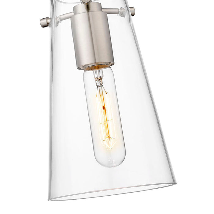 Kira Brushed Nickel 1 Light Rod 8 Inch Pendant Z-Lite 7508MP-ROD-BN | theLightShop