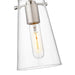 Kira Brushed Nickel 1 Light Rod 8 Inch Pendant Z-Lite 7508MP-ROD-BN | theLightShop