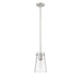 Kira Brushed Nickel 1 Light Rod 8 Inch Pendant Z-Lite 7508MP-ROD-BN | theLightShop