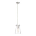 Kira Brushed Nickel 1 Light Rod 8 Inch Pendant Z-Lite 7508MP-ROD-BN | theLightShop